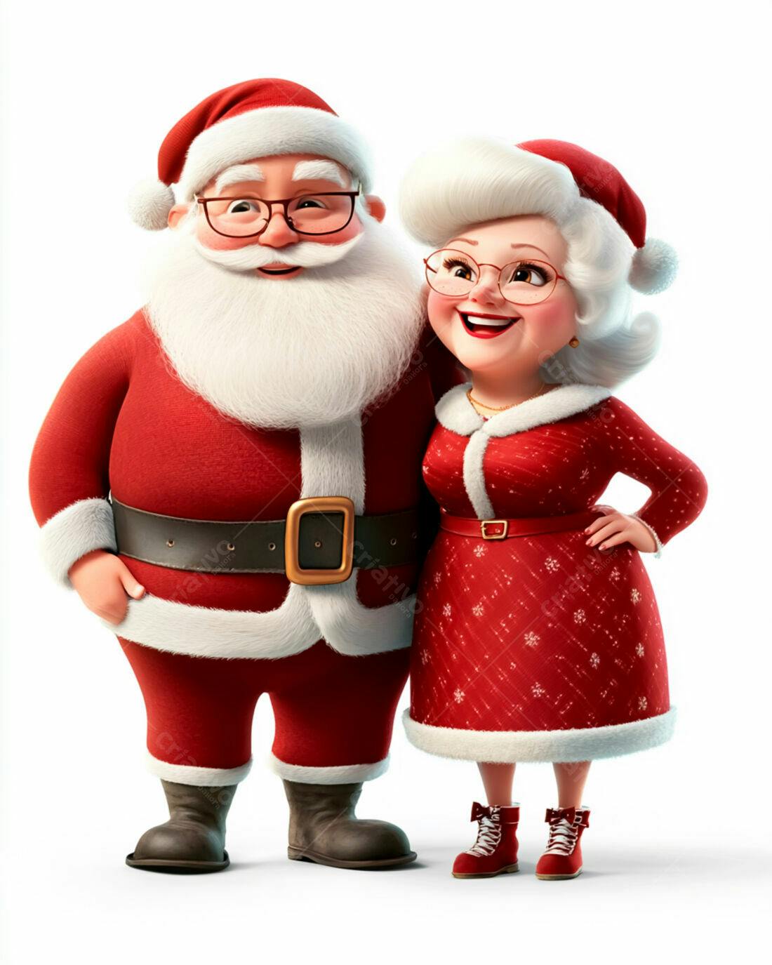 Papai Noel e Mamãe Noel Natalinos
