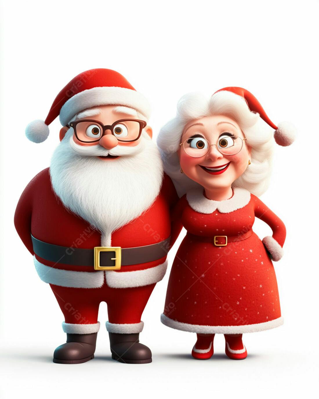 Papai Noel e Mamãe Noel Natal