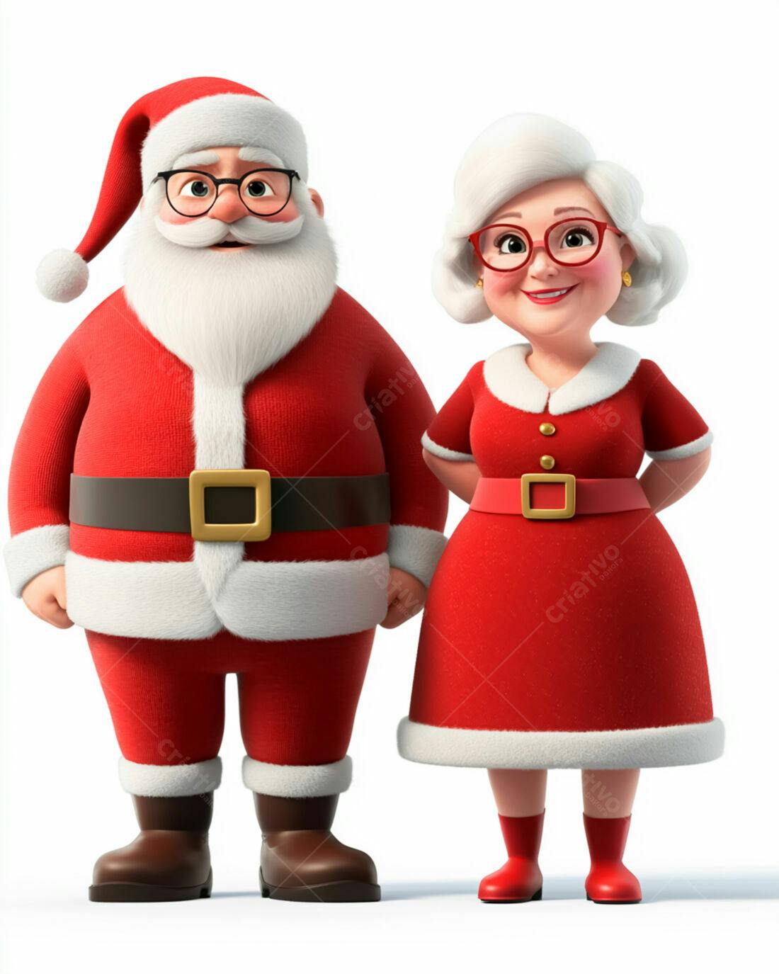 Papai Noel e Mamãe Noel Natal