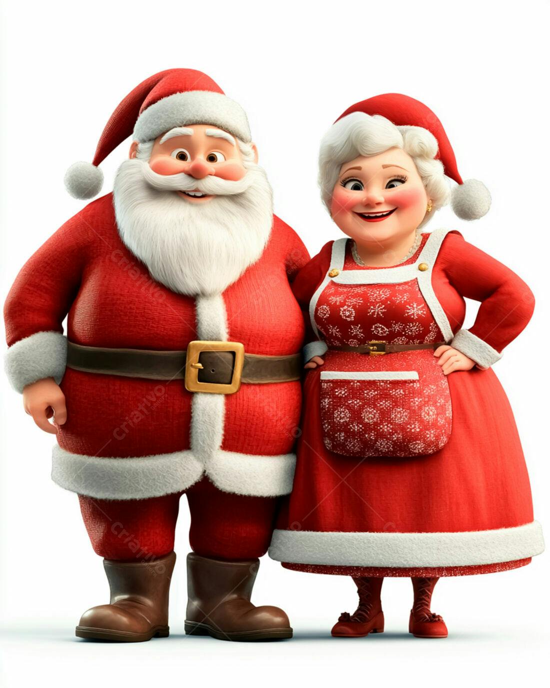 Papai Noel e Mamãe Noel Natal