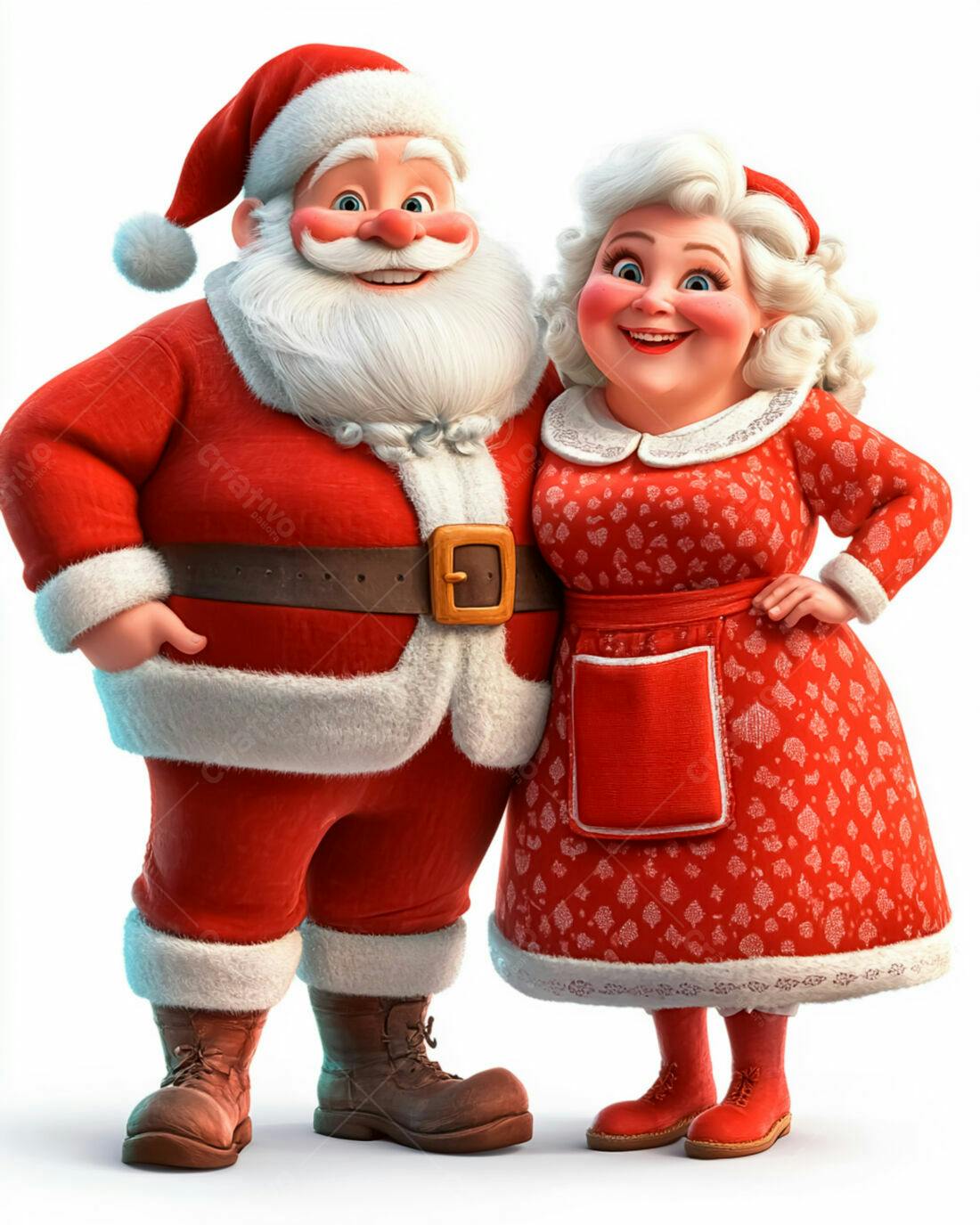 Papai Noel e Mamãe Noel Natal