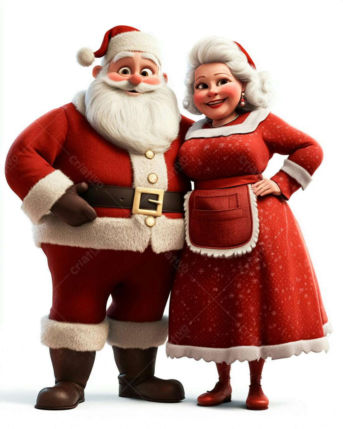 Papai Noel e Mamãe Noel Natal