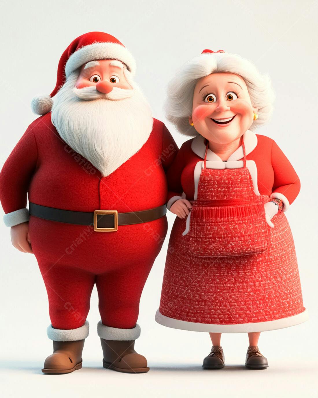 Papai Noel e Mamãe Noel Natalinos