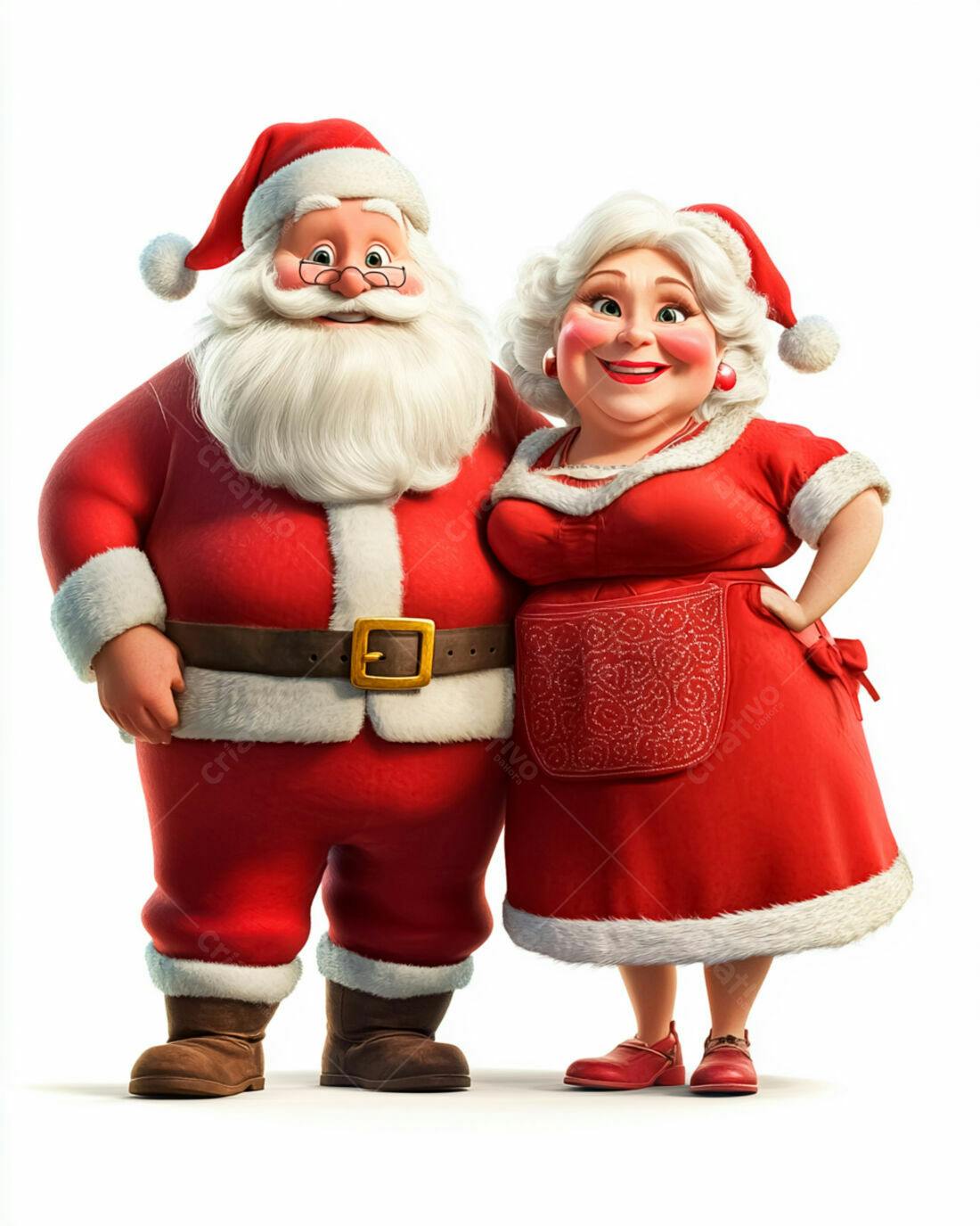Papai Noel e Mamãe Noel Natalino