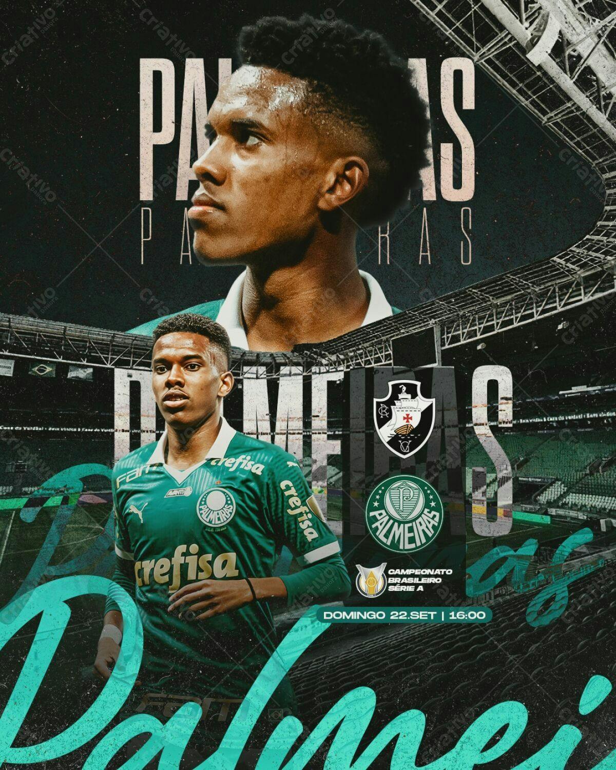Poster Palmeiras x Athletico PSD Editável