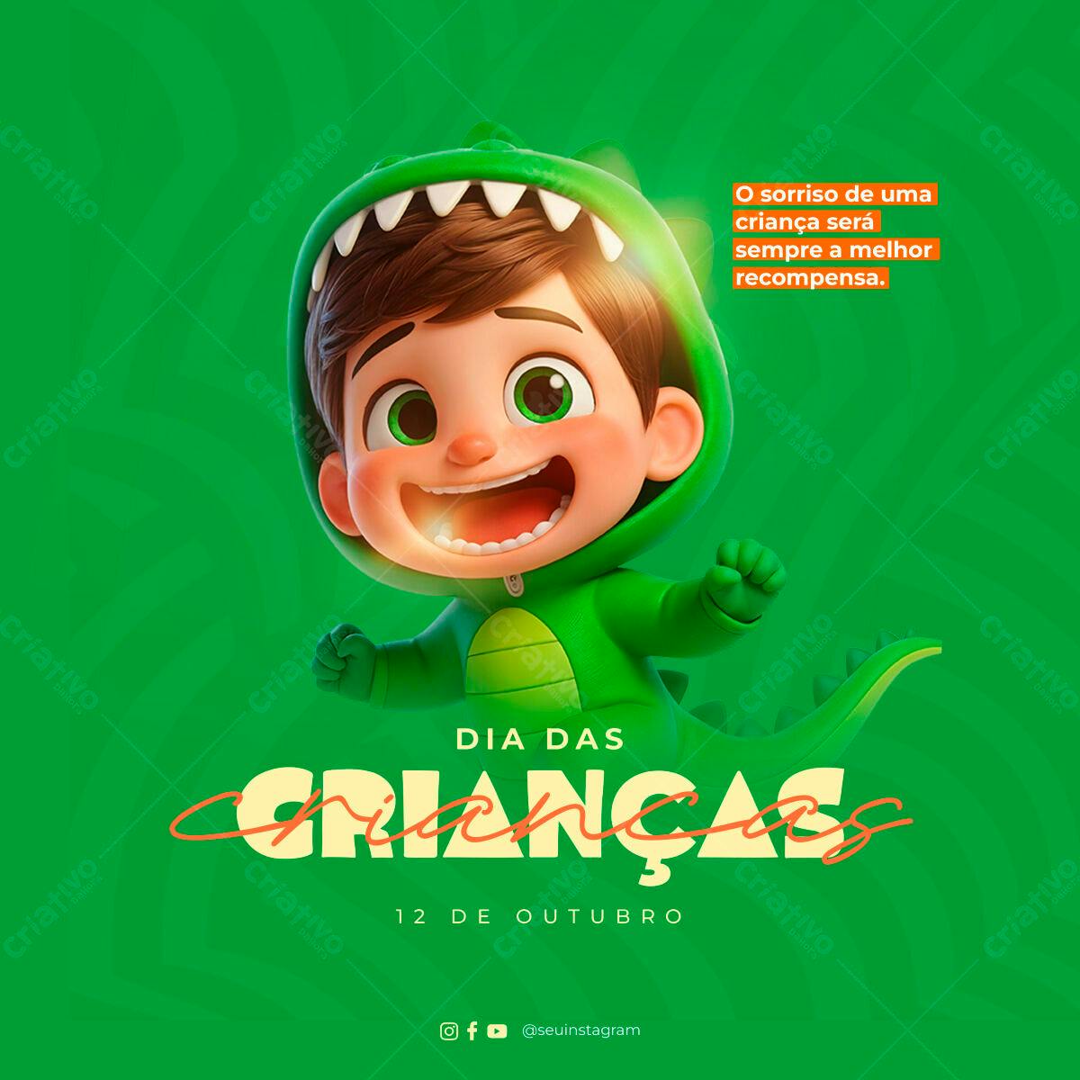 Postagem Dia das Crianças PSD Editável