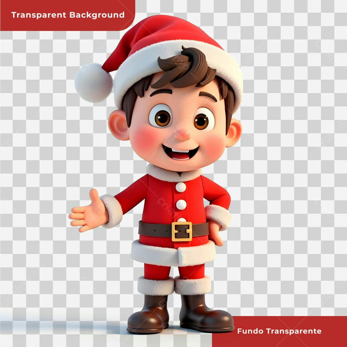 Personagem Natalino PSD Editável