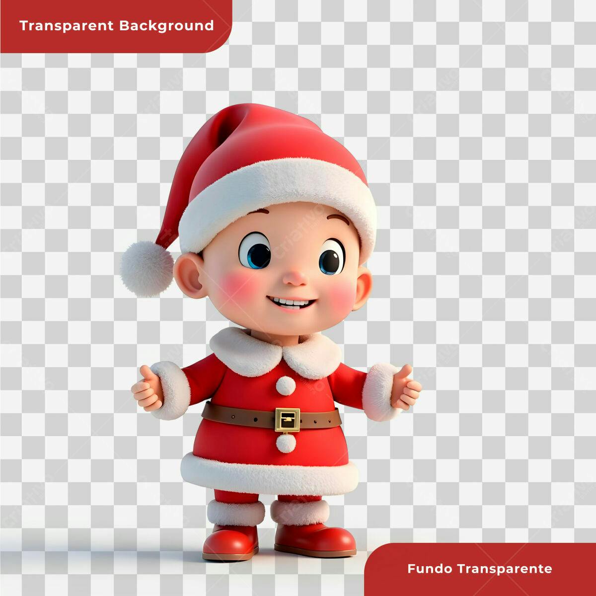 Personagem Natalino PSD Editável