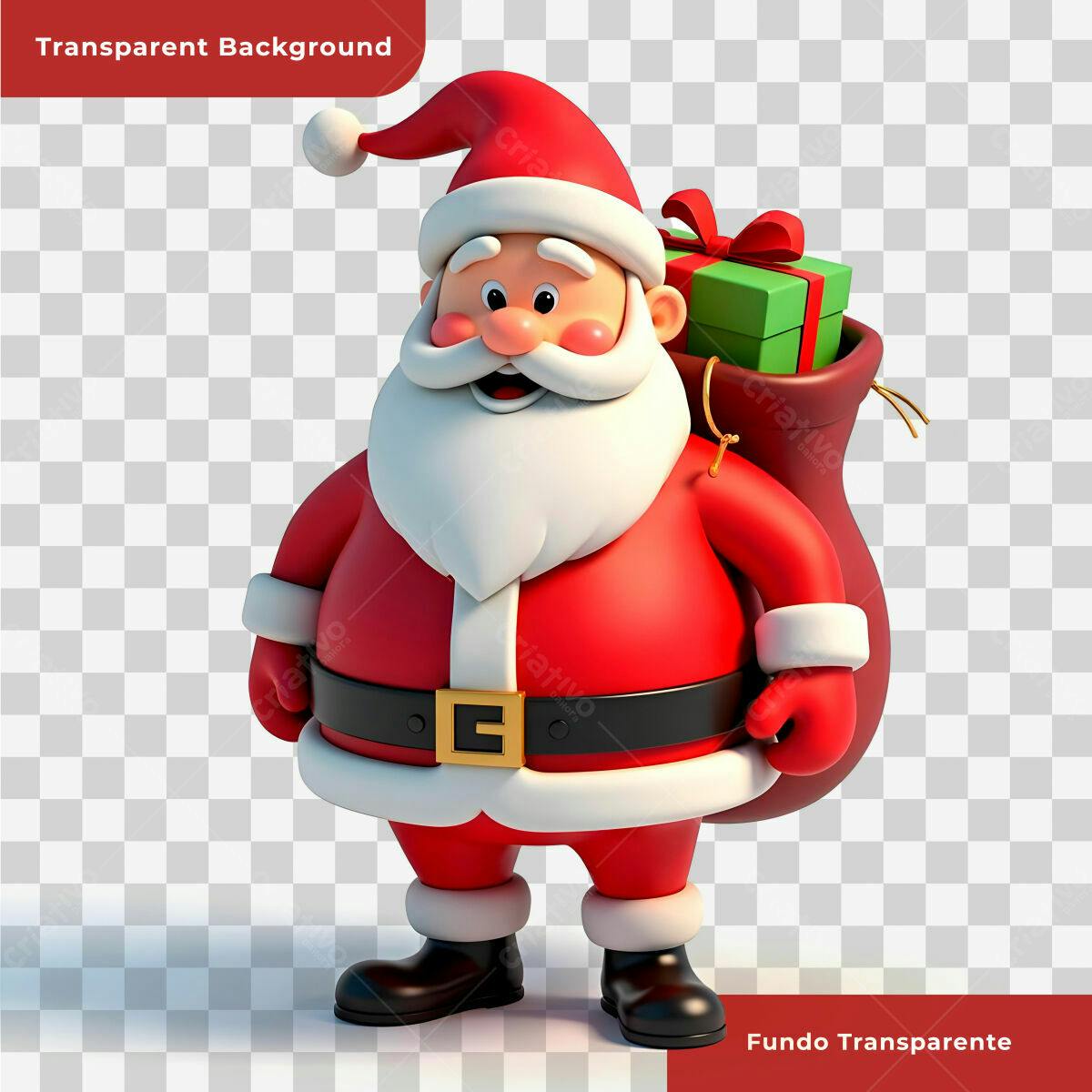 Papai Noel Natalino PSD Editável