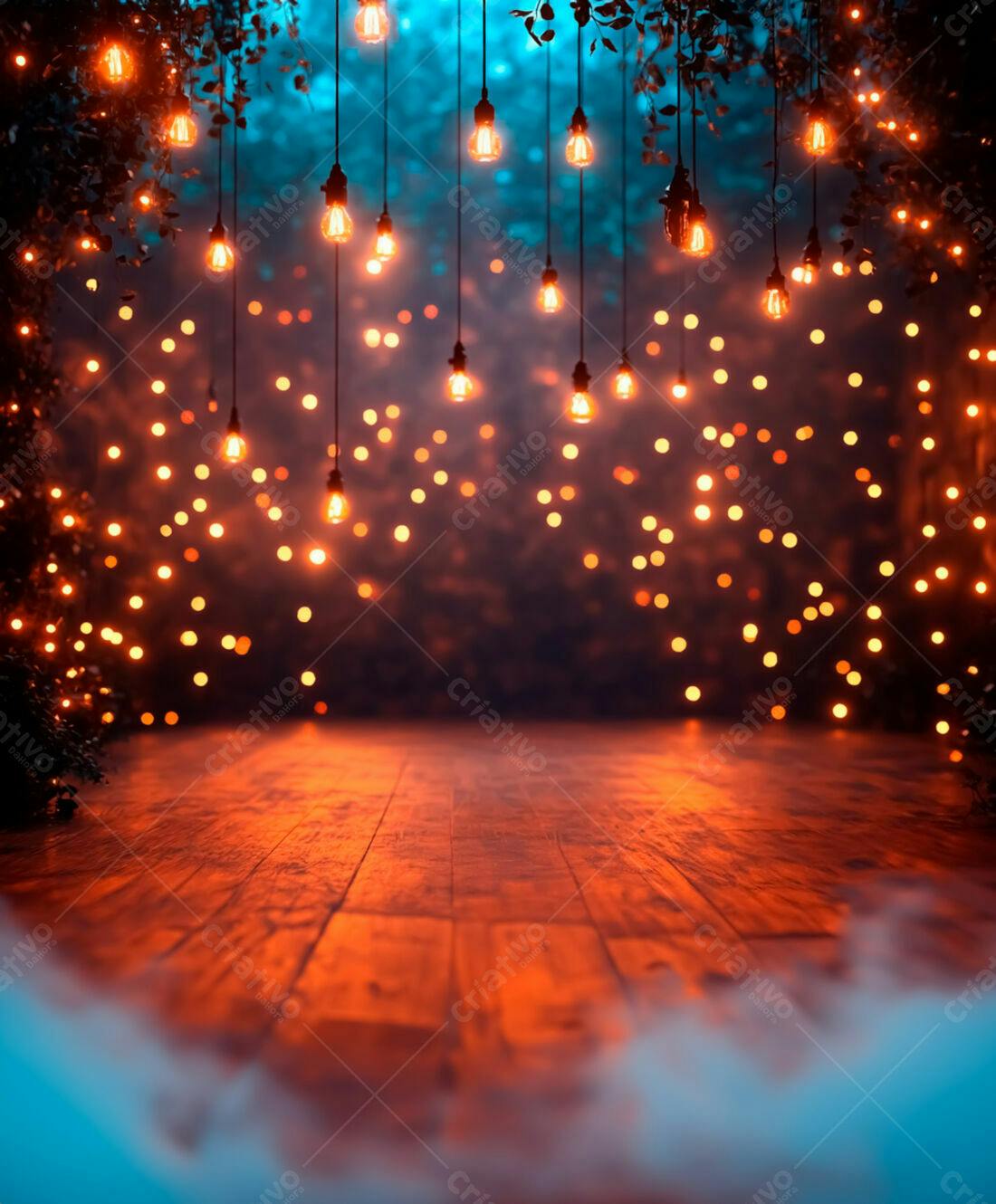 Luzes e Madeira Ambientes Mágicos