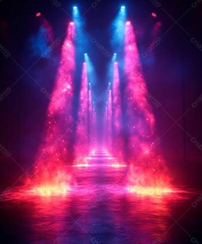 Imagem De Fundo Com Luzes E Fumaça