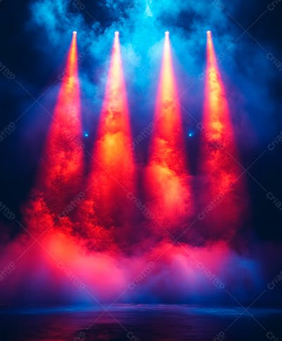 Imagem De Fundo Com Luzes E Fumaça