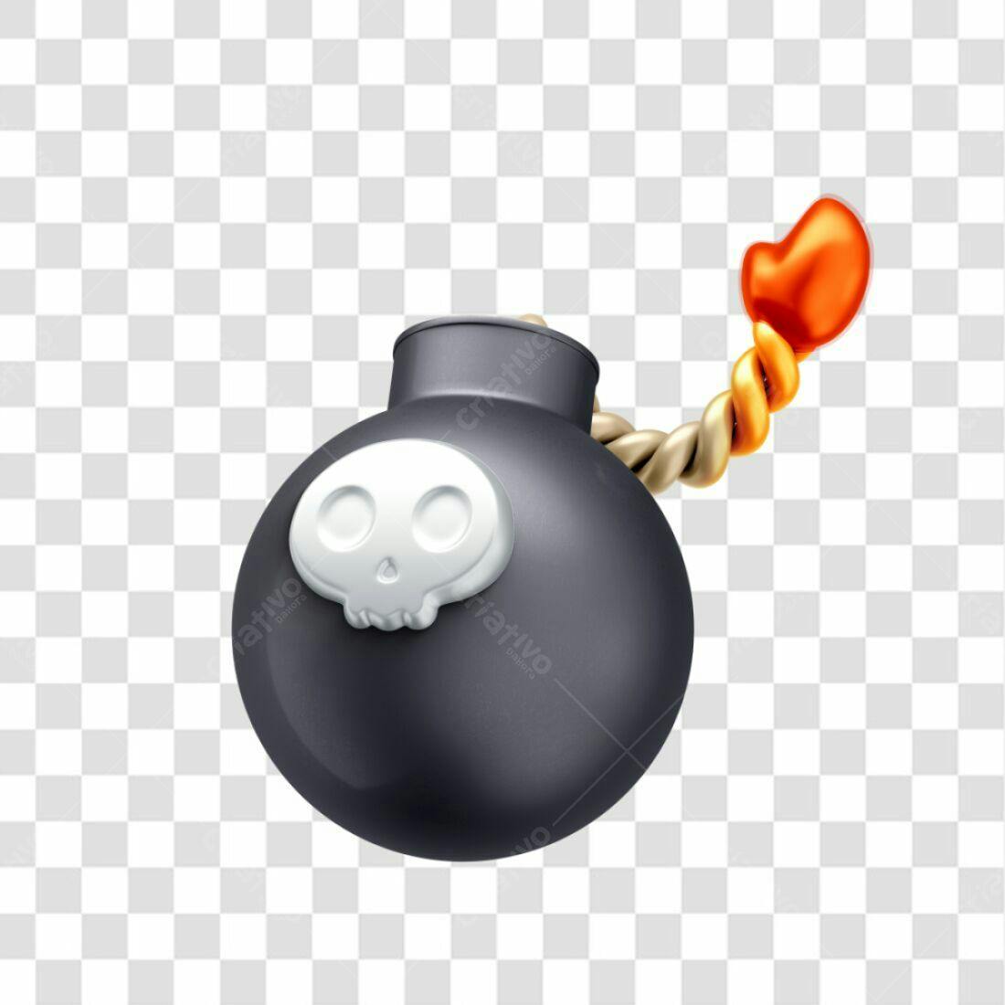 Icone Bomba Halloween PNG com fundo transparente