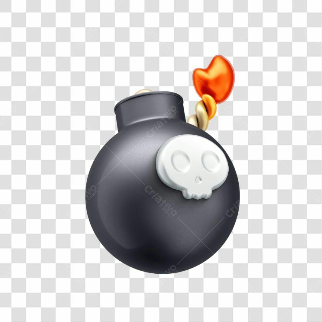 Icone Bomba Halloween PNG com fundo transparente