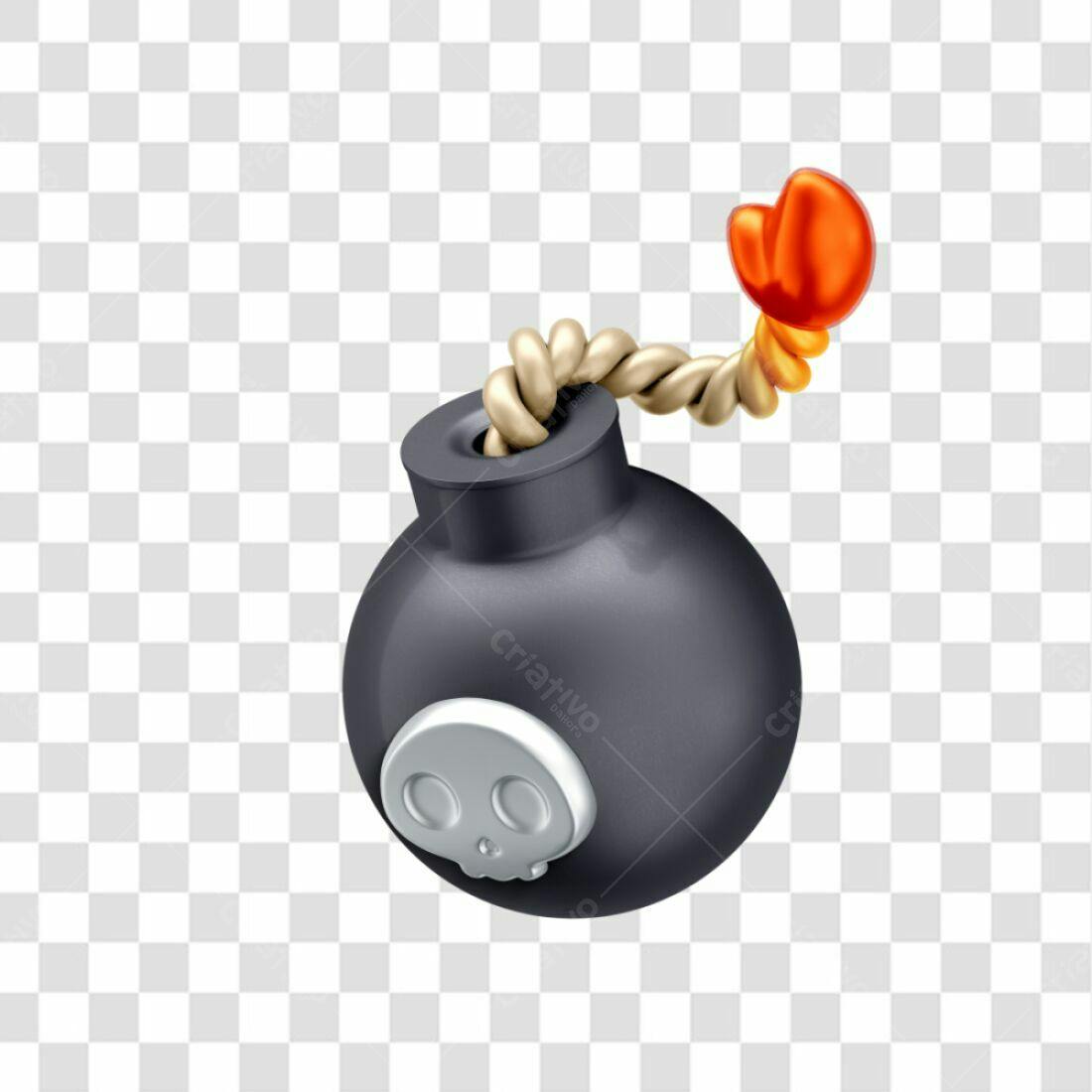 Icone Bomba Halloween PNG com fundo transparente
