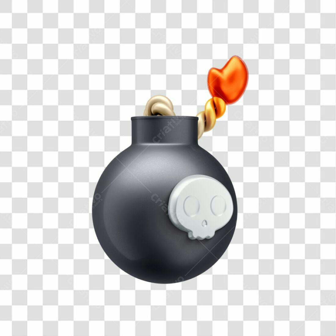 Icone Bomba Halloween PNG com fundo transparente