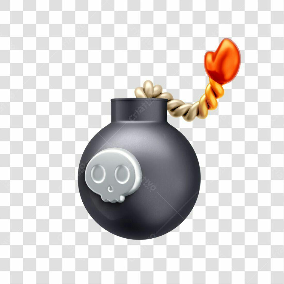 Icone Bomba Halloween PNG com fundo transparente