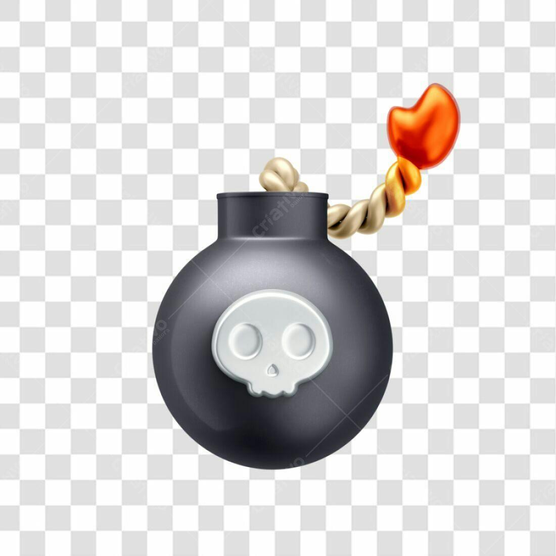 Icone Bomba Halloween PNG com fundo transparente