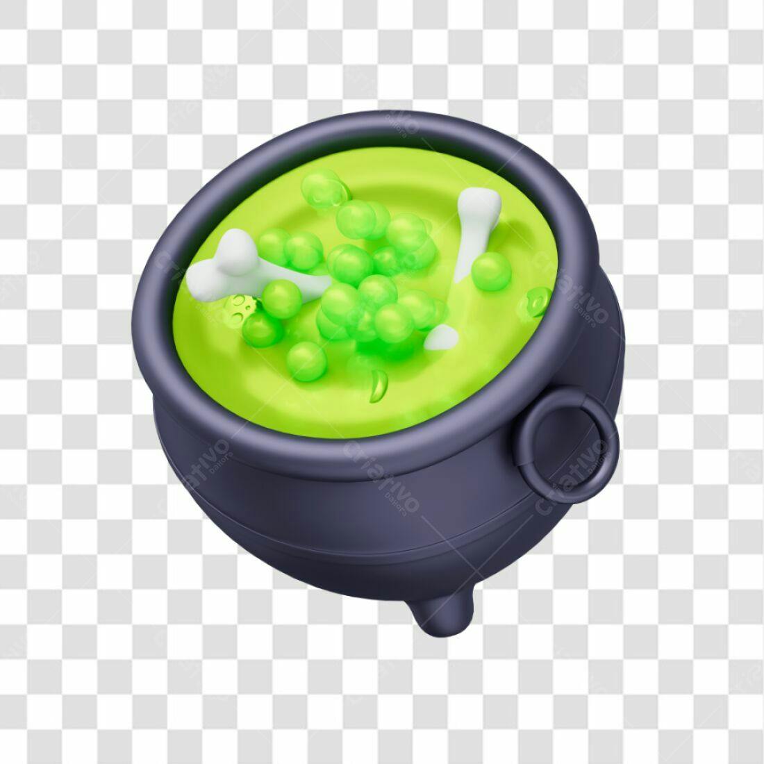 Icone Caldeirão Halloween PNG com fundo transparente