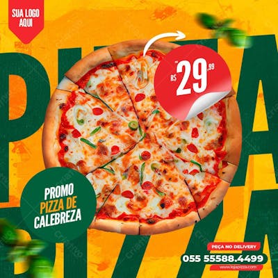 Social media Pizza De Calabresa Psd
