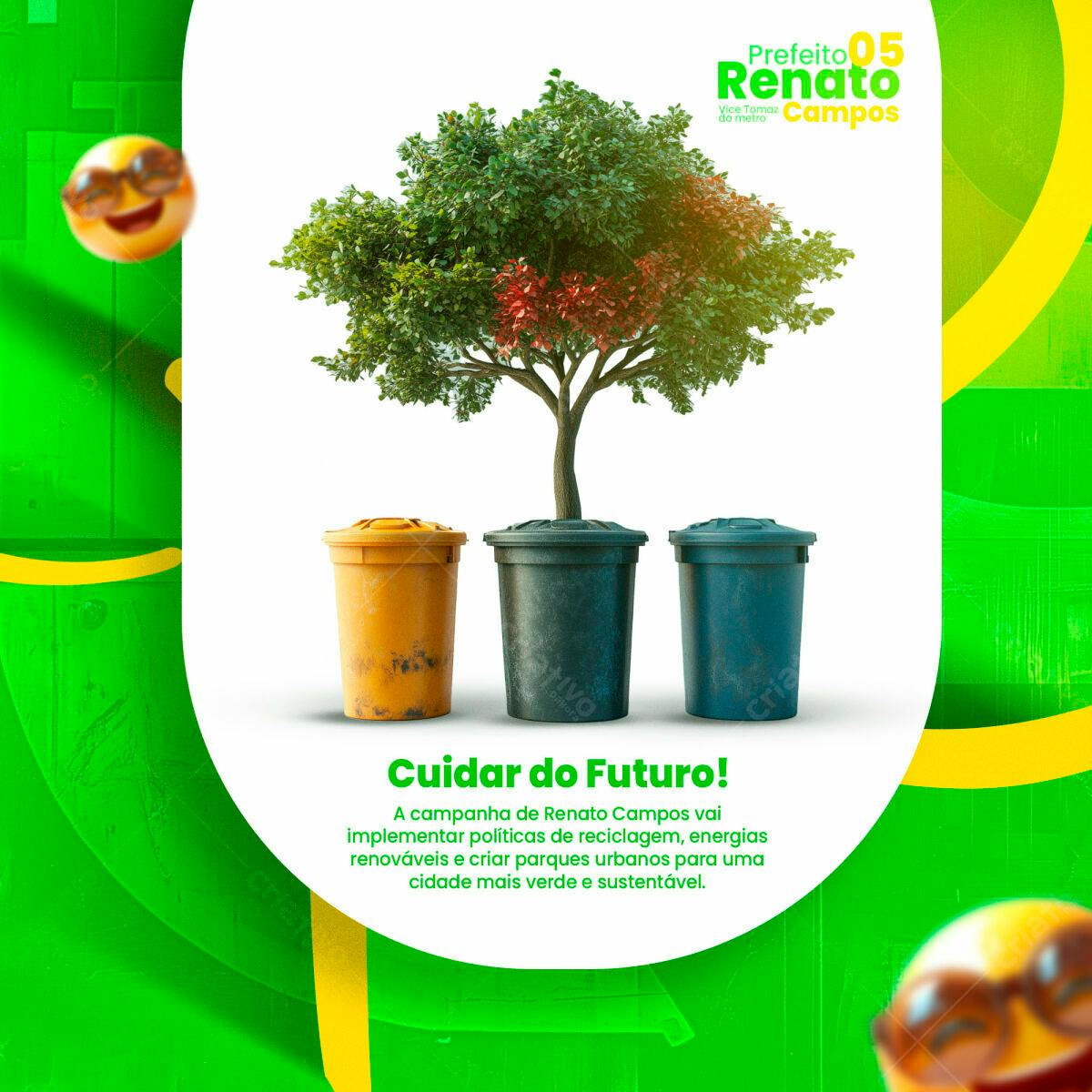 Flyer Campanha Política Meio Ambiente PSD Editável