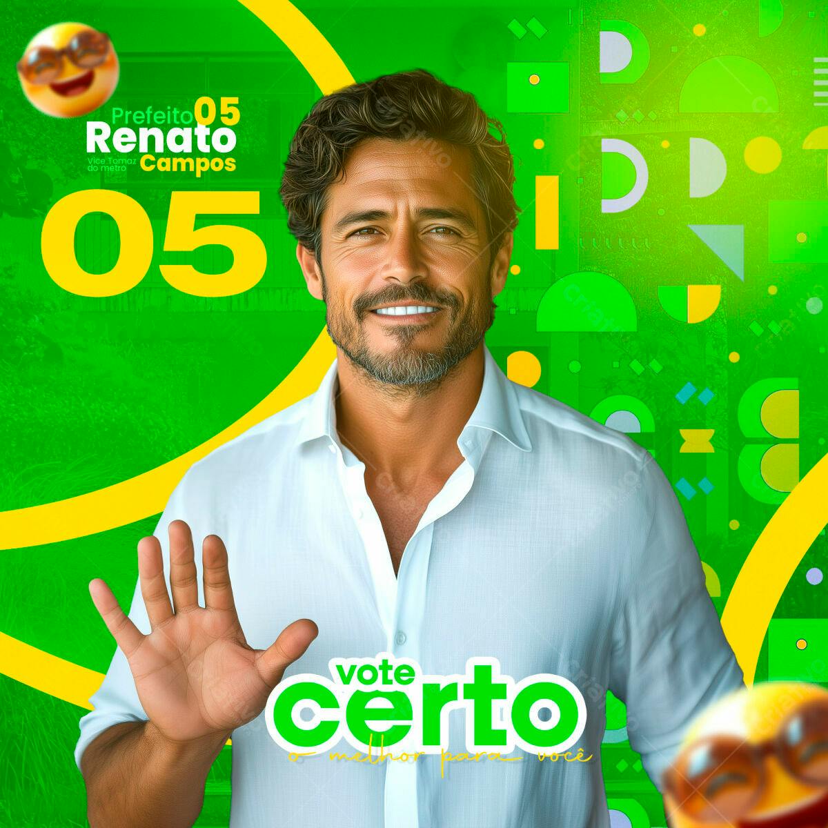 Material de Campanha Política PSD Editável