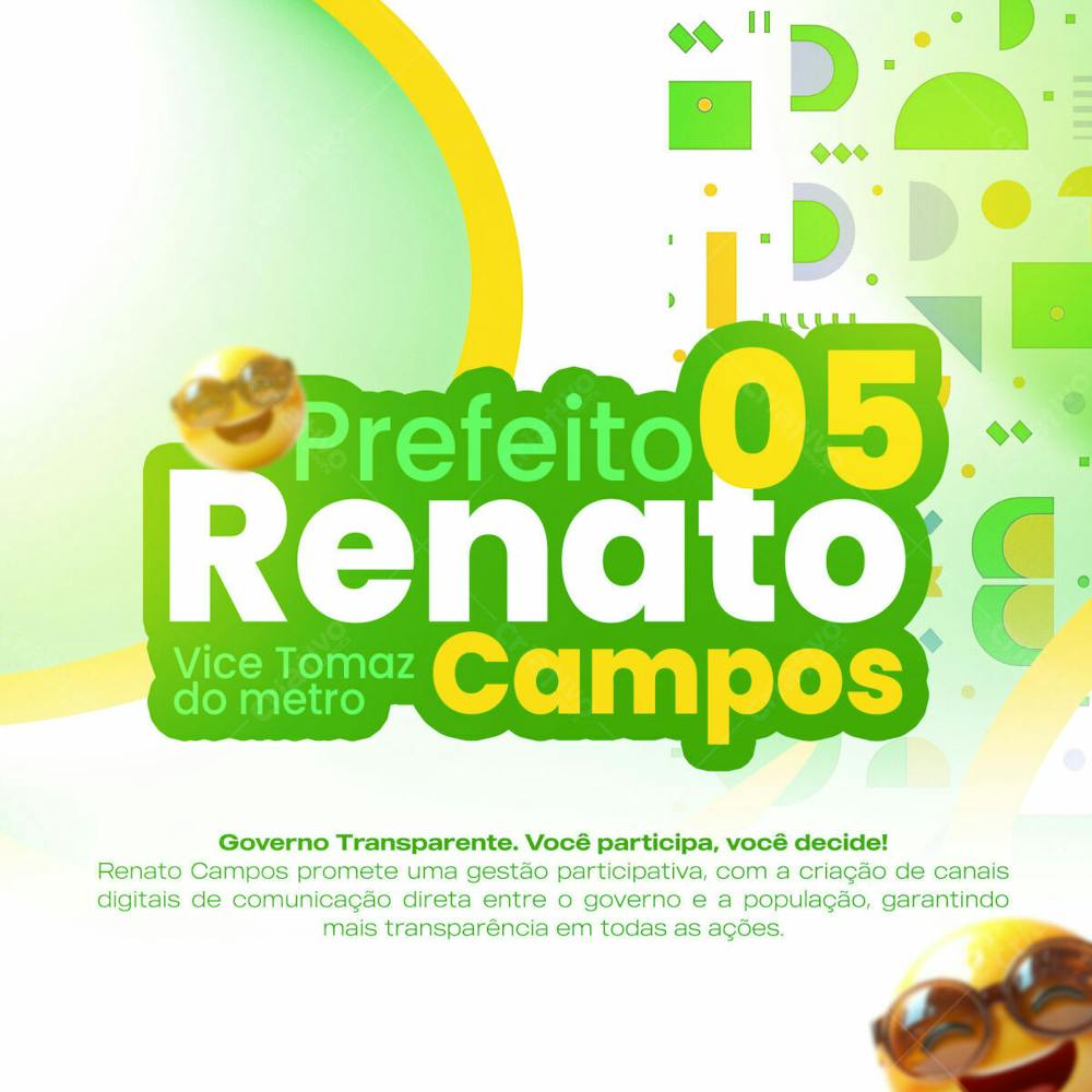 Flyer Governo Transparente Social Media Psd Editável