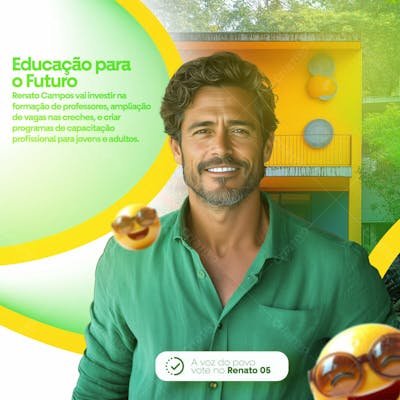 Flyer Educação Para O Futuro Social Media Psd Editável