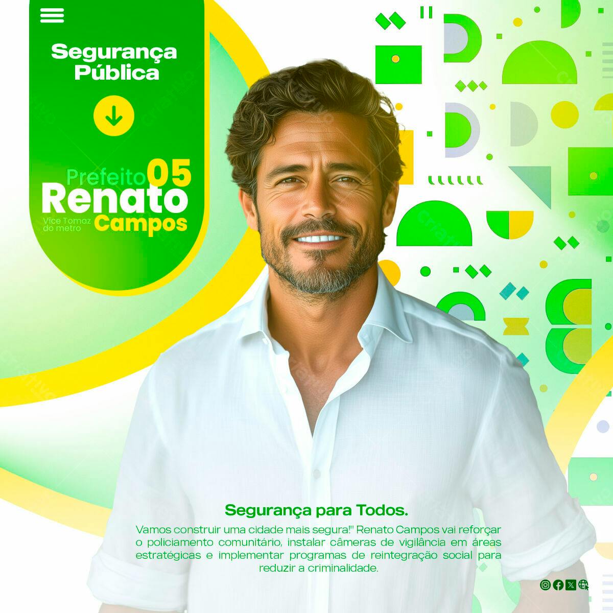 Flyer Campanha Política PSD Editável