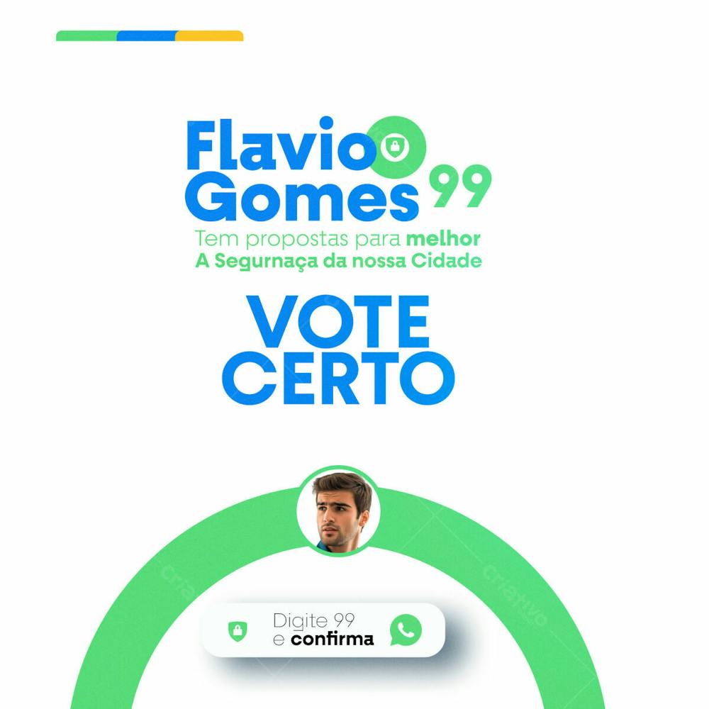 Flyer Para Campanha Politica Das Eleições De 2024 Social Media