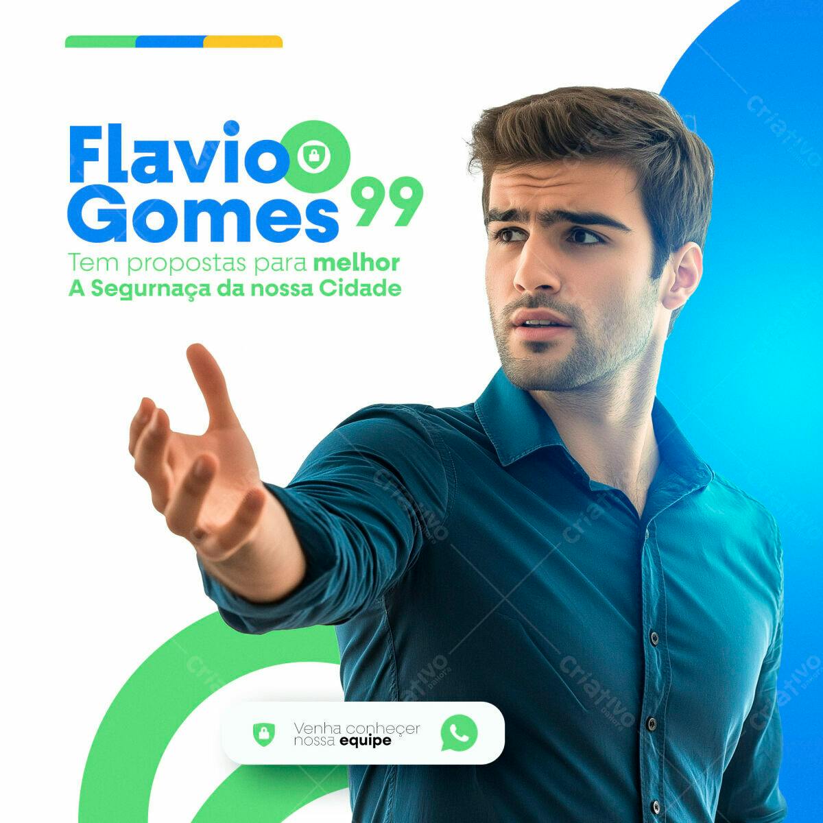 Flyer para Campanha Política PSD Editável