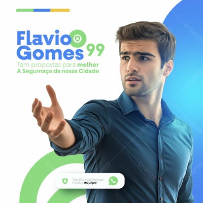 Flyer Para Campanha Politica Das Eleições De 2024 Social Media