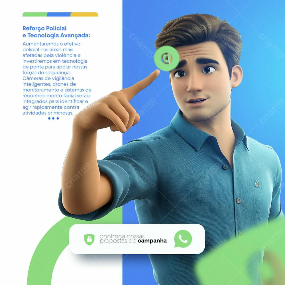 Flyer Para Campanha Politica Das Eleições De 2024 Social Media