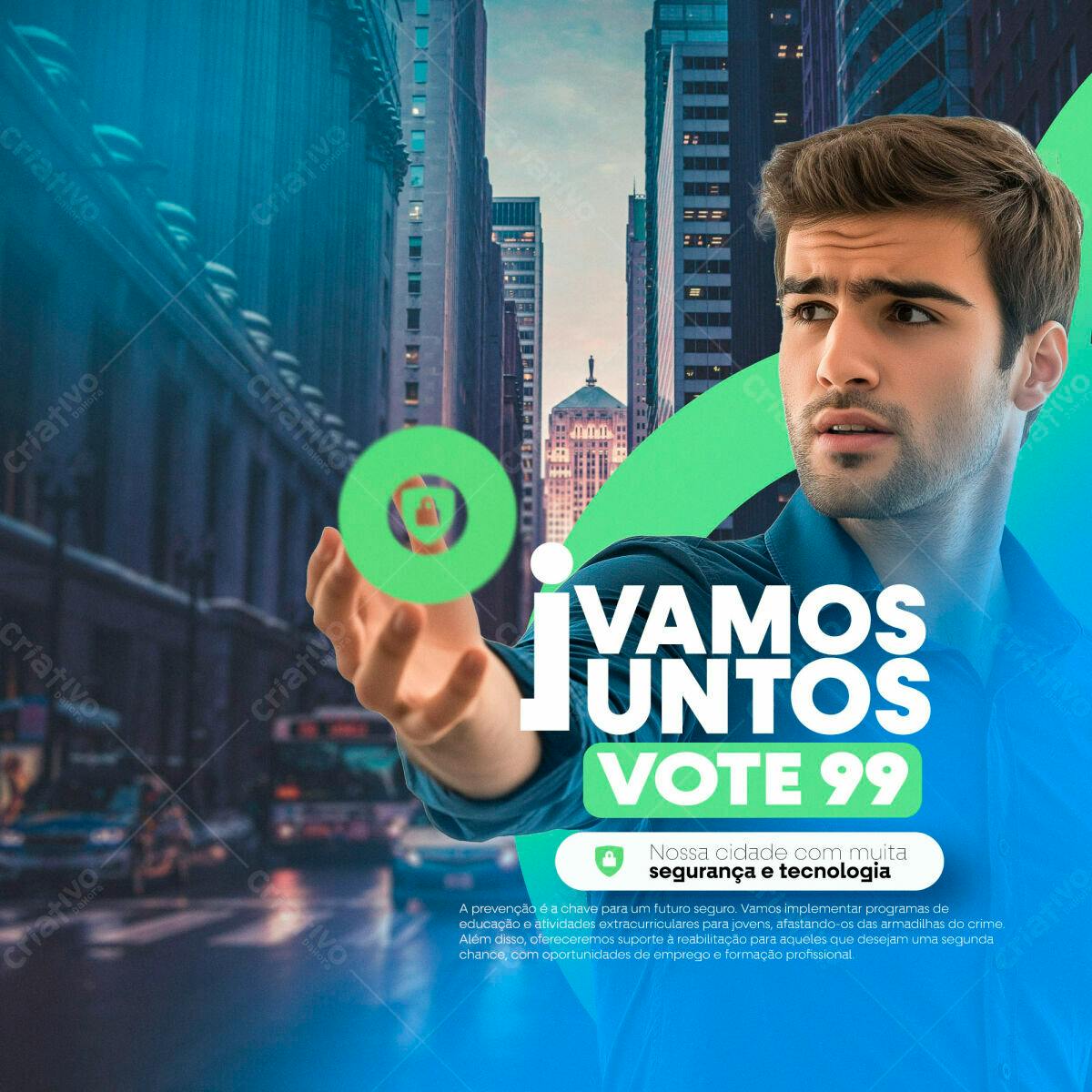 Flyer Campanha Política PSD Editável