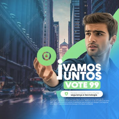 Flyer Para Campanha Politica Das Eleições De 2024 Social Media