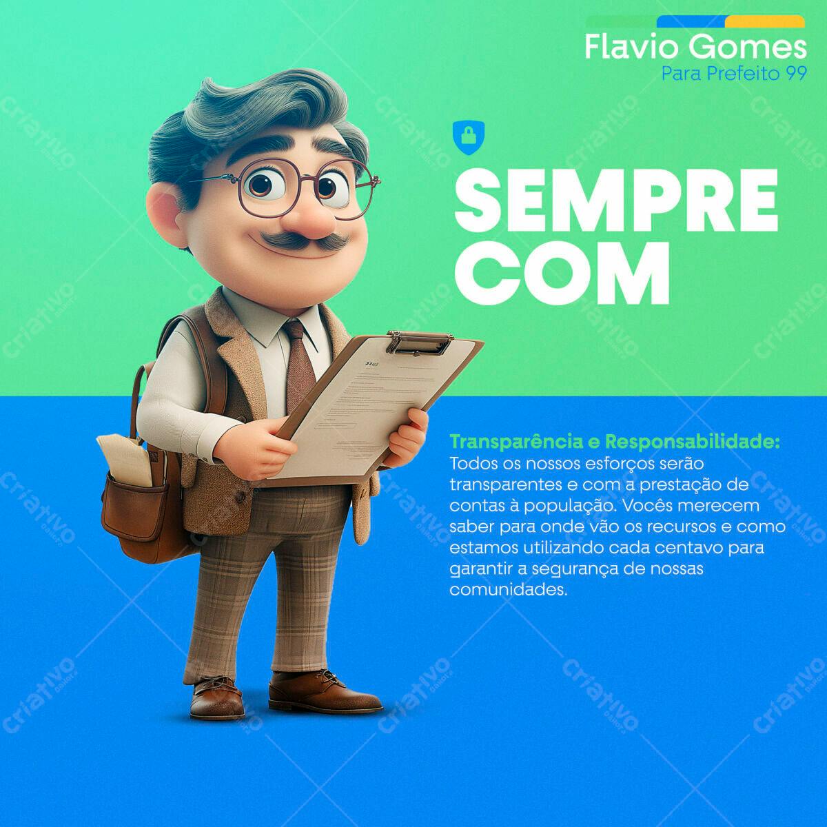 Postagem para Campanha Política PSD Editável