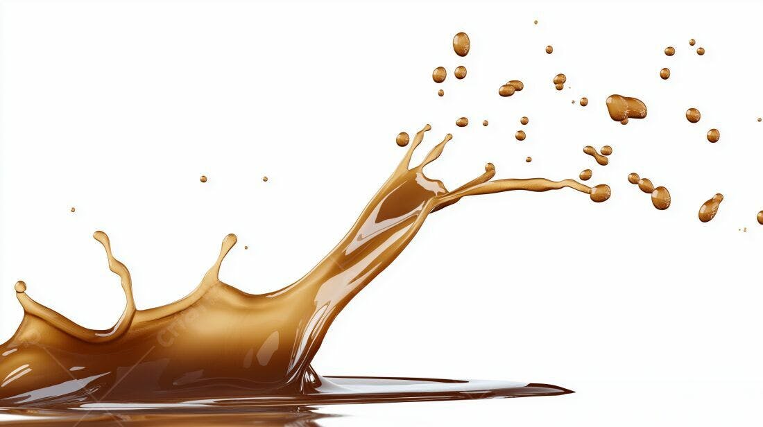 Salpico de chocolate cremoso