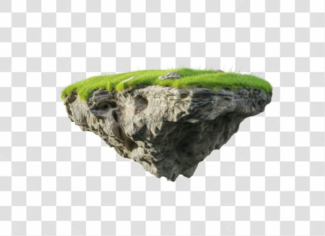 Ilha PNG com fundo transparente