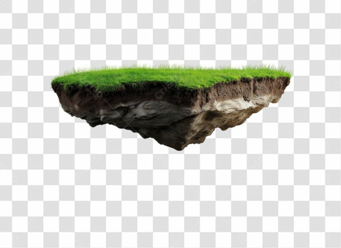 Icone Ilha flutuante PNG com fundo transparente