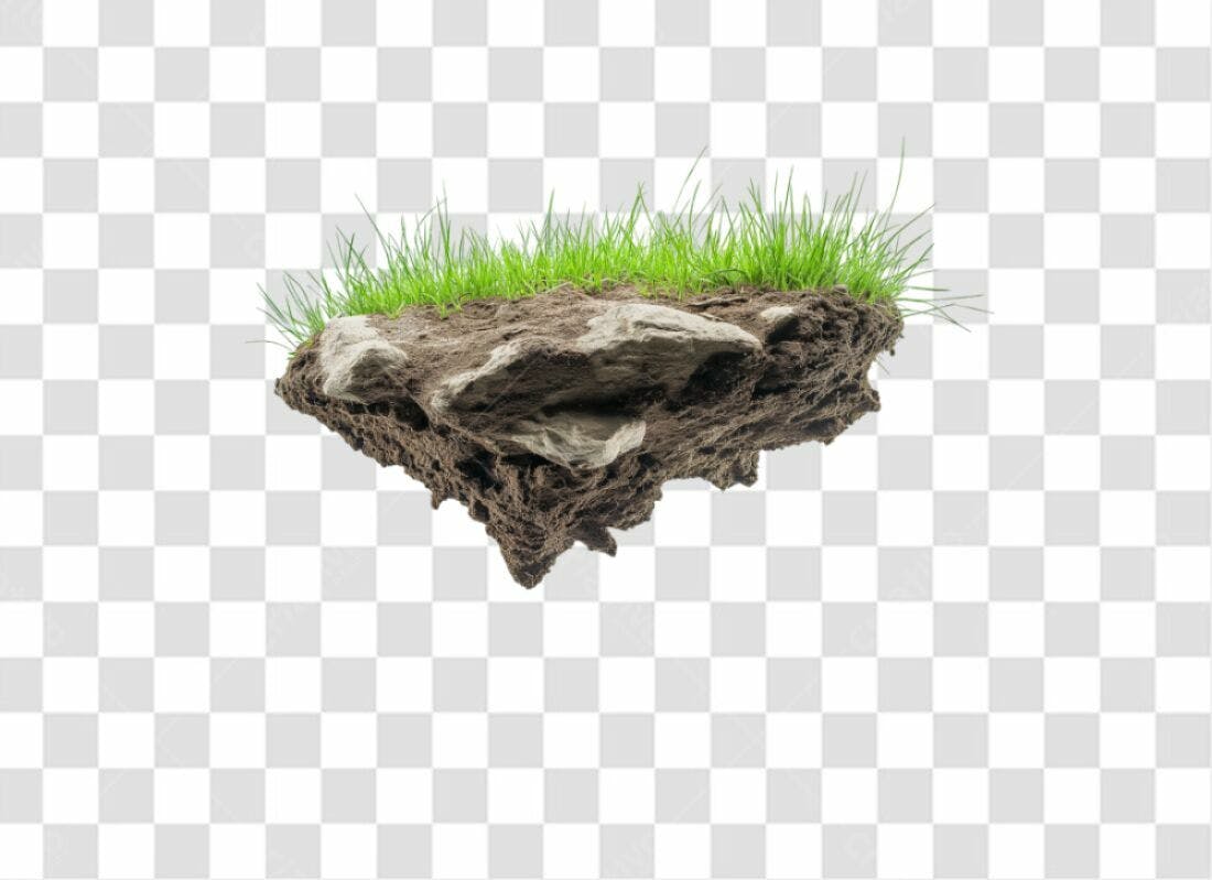 Icone natureza ilha PNG com fundo transparente