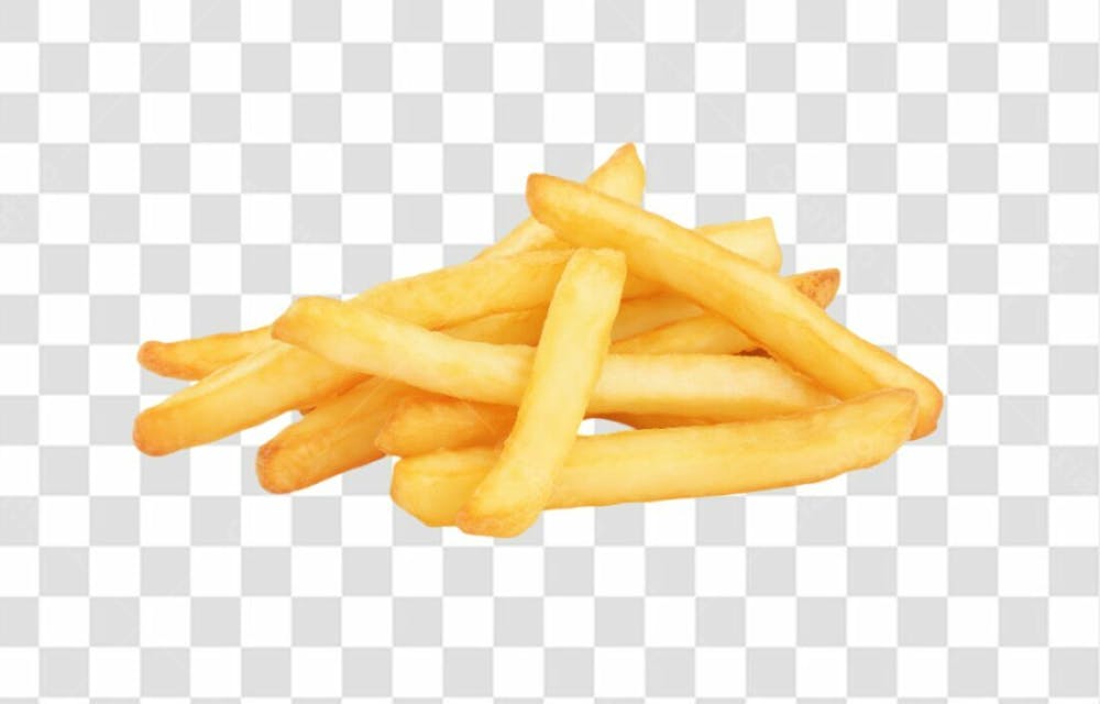 Batatas Fritas Para Composição Comida Em Alta Qualidade