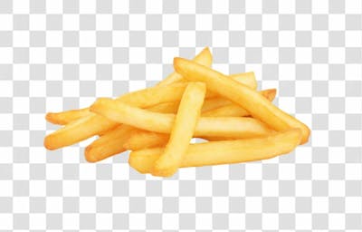 Batatas Fritas Para Composição Comida Em Alta Qualidade