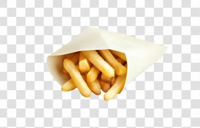 Batatas Fritas Para Composição Comida Em Alta Qualidade