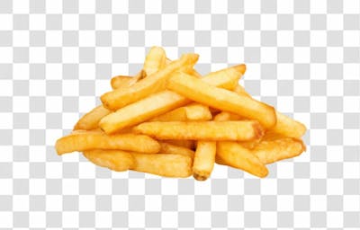Batatas Fritas Para Composição Comida Em Alta Qualidade