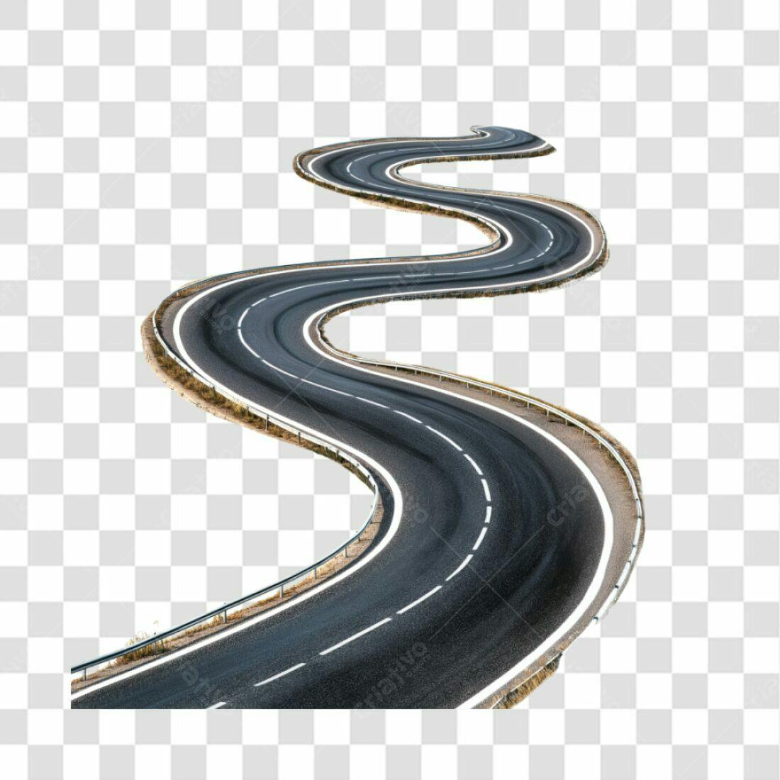 Icone Estrada Curva PNG com fundo transparente