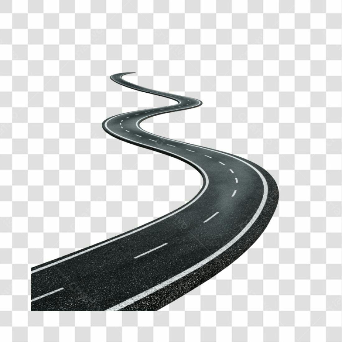 Icone Estrada Curva PNG com fundo transparente