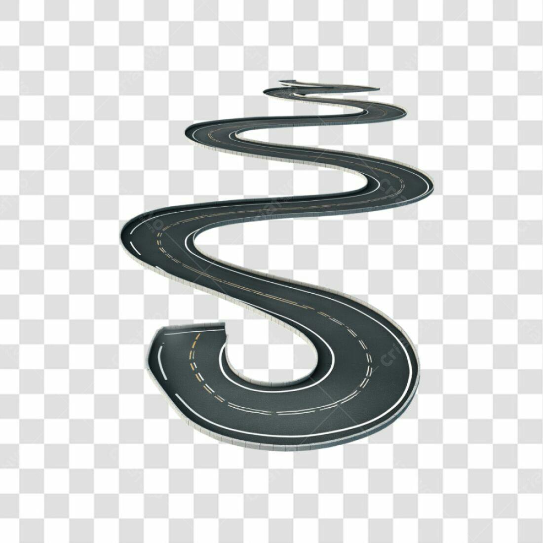 Icone Estrada Curva PNG com fundo transparente