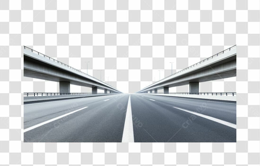 Imagem Estrada e Ponte PNG com fundo transparente