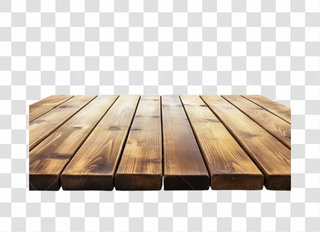 Mesa de Madeira PNG com fundo transparente