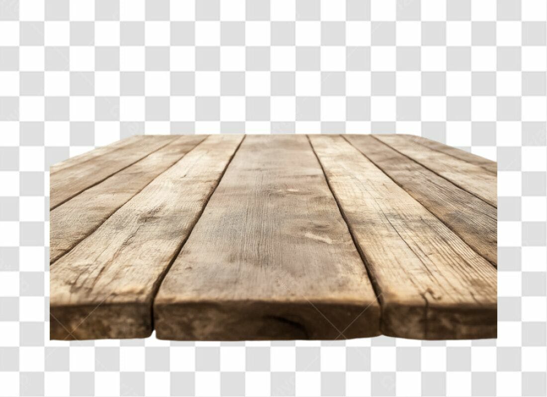 Mesa de Madeira PNG com fundo transparente